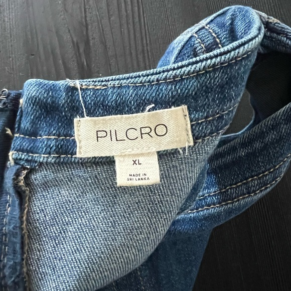 Anthropologie Pilcro Blue Denim Midi Dress - Picture 8 of 9